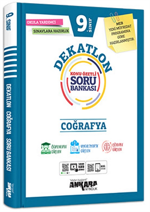 Ankara Yayıncılık 9. Sınıf Coğrafya Dekatlon Konu Özetli Soru Bankası Ankara Yayıncılık