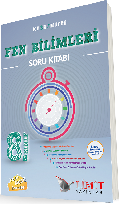 Limit 8. Sınıf Fen Bilimleri Kronometre Soru Bankası Limit Yayınları