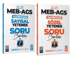 ÖN SİPARİŞ - İndeks Akademi 2025 MEB-AGS Algoritması Sözel+Sayısal Yetenek Soru Bankası 2 li Set - Berk Ekici, Metin Şimşek İndeks Akademi Yayıncılık