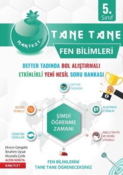 Nartest 5. Sınıf Fen Bilimleri Tane Tane Soru Bankası Nartest Yayınları