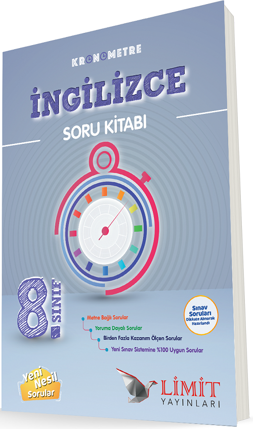 Limit 8. Sınıf İngilizce Kronometre Soru Bankası Limit Yayınları