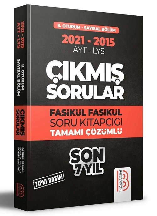 SÜPER FİYAT - Benim Hocam YKS AYT Sayısal Son 7 Yıl Çıkmış Sorular 2021-2015 Benim Hocam Yayınları