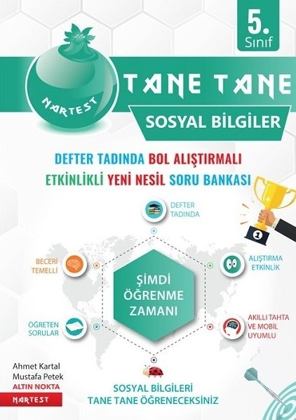 Nartest 5. Sınıf Sosyal Bilgiler Tane Tane Soru Bankası Nartest Yayınları