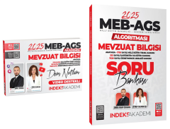 ÖN SİPARİŞ - İndeks Akademi 2025 MEB-AGS Akademisi Mevzuat Bilgisi Ders Notları + Soru Bankası 2 li Set - Zeynep Salman İçli, Emrah Vahap Özkaraca İndeks Akademi Yayıncılık