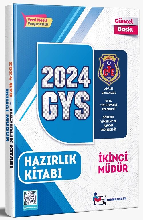 Memur Sınav 2024 GYS Ceza Tevkifevleri İkinci Müdür Konu Anlatımlı Hazırlık Kitabı Görevde Yükselme Memur Sınav