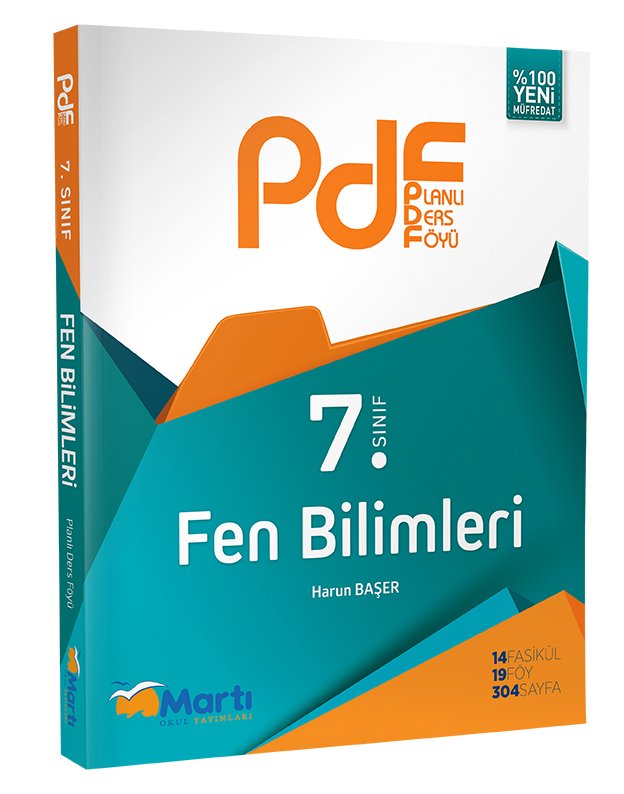 SÜPER FİYAT - Martı Okul 7. Sınıf Fen Bilimleri PDF Planlı Ders Föyü Konu Anlatımlı Martı Okul Yayınları