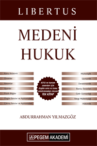 Pegem KPSS A Libertus Medeni Hukuk Konu Anlatımı Pegem Akademi Yayınları