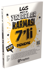 Saydam LGS Best Of Yazarlar Karması 7 li Deneme Video Çözümlü Saydam Yayınları