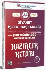 Memur Sınav 2023 DİB Diyanet İşleri Başkanlığı Şube Müdürlüğü Mevzuat Konuları Konu Anlatımlı Hazırlık Kitabı Görevde Yükselme Memur Sınav