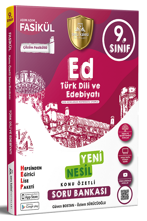 Soru Kalesi 9. Sınıf Türk Dili ve Edebiyatı Konu Özetli Soru Bankası Soru Kalesi Yayınları