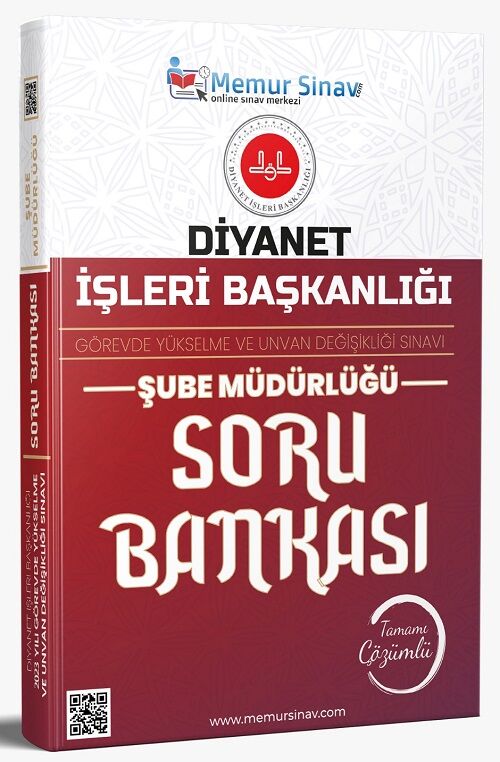 Memur Sınav Diyanet İşleri Başkanlığı Şube Müdürlüğü Soru Bankası Çözümlü Görevde Yükselme Memur Sınav