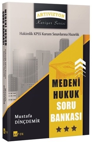 Akfon 2020 KPSS ve Hakimlik Medeni Hukuk Soru Bankası Mustafa Dinçdemir Akfon Yayınları