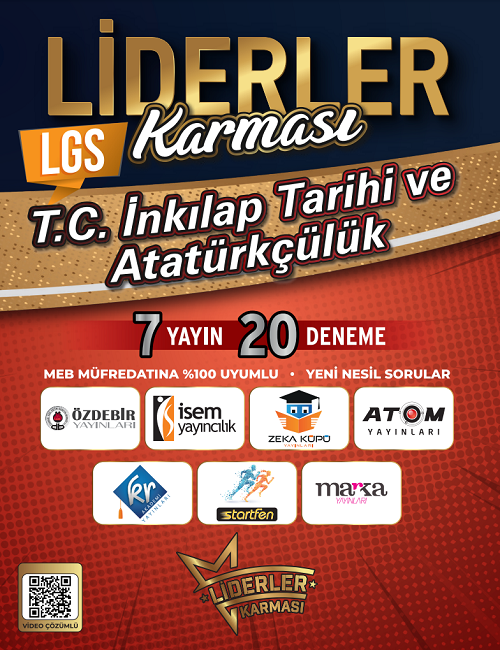 Liderler Karması 8. Sınıf LGS TC İnkılap Tarihi ve Atatürkçülük 7 Yayın 20 Deneme Video Çözümlü Liderler Karması