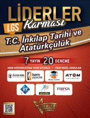 Liderler Karması 8. Sınıf LGS TC İnkılap Tarihi ve Atatürkçülük 7 Yayın 20 Deneme Video Çözümlü Liderler Karması