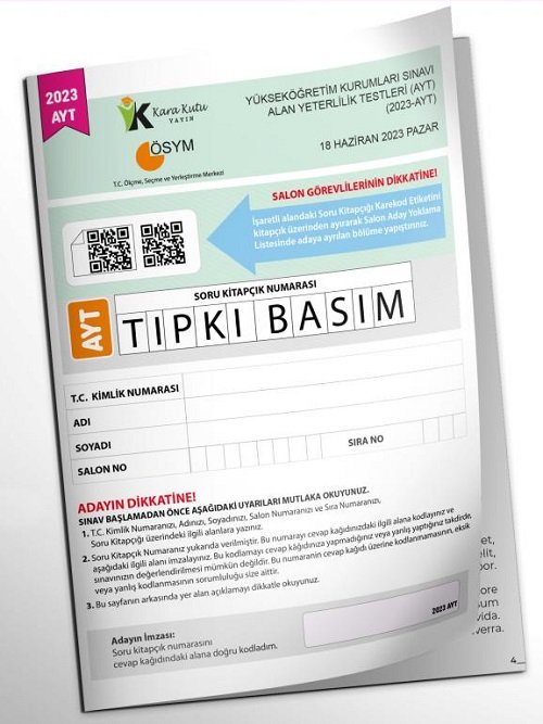 İnformal YKS AYT 2023 Tıpkı Basım İnformal Yayınları