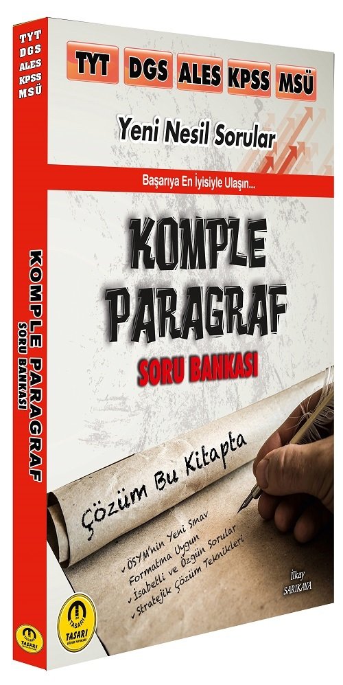 Tasarı TYT DGS ALES KPSS MSÜ Komple Paragraf Soru Bankası Çözümlü Tasarı Yayınları