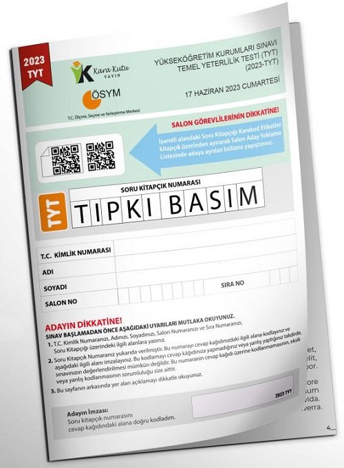 İnformal YKS TYT 2023 Tıpkı Basım İnformal Yayınları