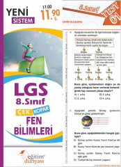 Eğitim Dünyası 8. Sınıf LGS Fen Bilimleri Yaprak Test Çek Kopar Eğitim Dünyası Yayınları