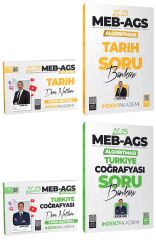 ÖN SİPARİŞ - İndeks Akademi 2025 MEB-AGS Akademisi Tarih+Türkiye Coğrafyası Ders Notları + Soru Bankası 4 lü Set - Aydın Yüce, Alican Demir İndeks Akademi Yayıncılık