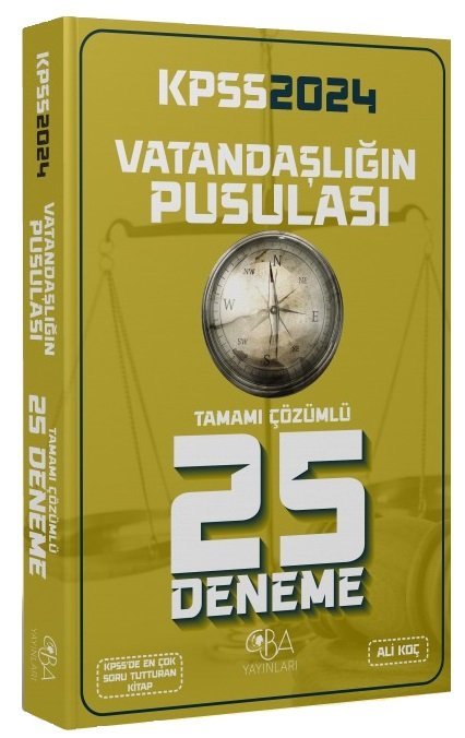 SÜPER FİYAT - CBA Yayınları 2024 KPSS Vatandaşlık Vatandaşlığın Pusulası 25 Deneme Çözümlü - Ali Koç CBA Yayınları