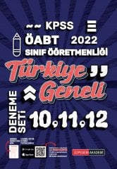 Pegem 2022 ÖABT Sınıf Öğretmenliği Türkiye Geneli 3 Deneme (10-11-12) Pegem Akademi Yayınları