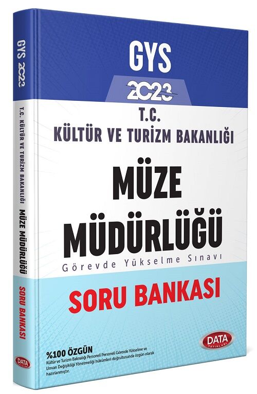 SÜPER FİYAT - Data 2023 GYS Kültür ve Turizm Bakanlığı Müze Müdürlüğü Soru Bankası Görevde Yükselme Data Yayınları