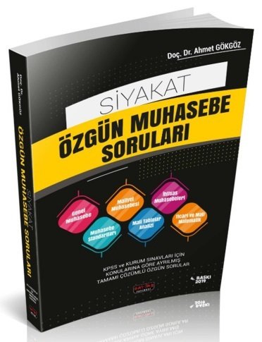 Savaş 2019 KPSS A Grubu Siyakat Özgün Muhasebe Soruları Çözümlü 4. Baskı Savaş Yayınları