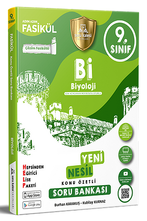 Soru Kalesi 9. Sınıf Biyoloji Konu Özetli Soru Bankası Soru Kalesi Yayınları