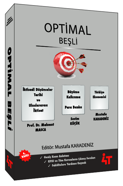 4T Yayınları KPSS A Grubu Optimal Beşli İktisat Konu Anlatımlı 4. Baskı - Mustafa Karadeniz 4T Yayınları