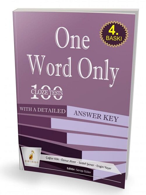 Pelikan YDS One Word Only 100 Cloze Tests Pelikan Yayınları