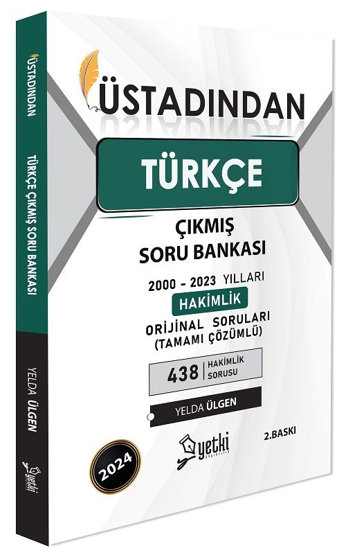 Yetki 2024 Hakimlik Türkçe Üstadından Çıkmış Soru Bankası Çözümlü - Yelda Ülgen Yetki Yayıncılık