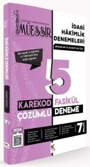 Temsil 2024 MÜESSİR İdari Hakimlik Fasikül 5 Deneme Karekod Çözümlü 7. Baskı Temsil Yayınları