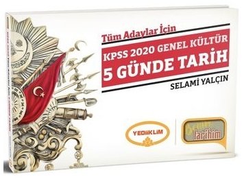 Yediiklim 2020 KPSS 5 Günde Tarih Selami Yalçın Yediiklim Yayınları