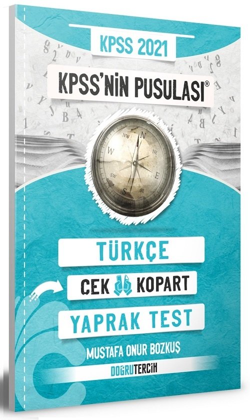 SÜPER FİYAT - Doğru Tercih 2021 KPSS nin Pusulası Türkçe Yaprak Test - Mustafa Onur Bozkuş Doğru Tercih Yayınları