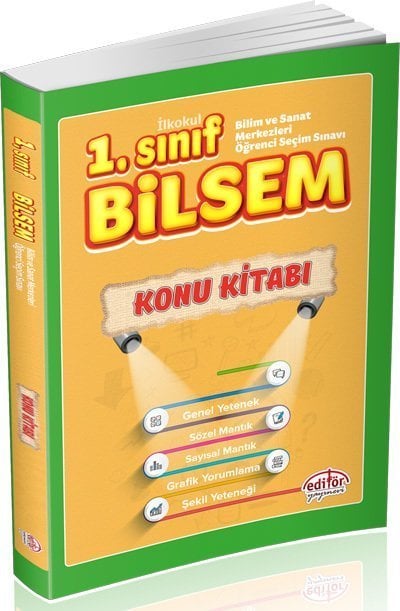 Editör 1. Sınıf BİLSEM Hazırlık Konu Kitabı Editör Yayınları