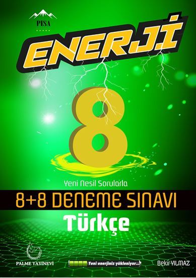 Palme 8. Sınıf Türkçe Enerji 8+8 Deneme Palme Yayınları