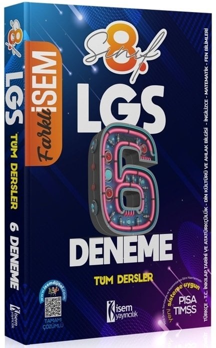 İsem 8. Sınıf LGS Tüm Dersler 6 Deneme İsem Yayıncılık