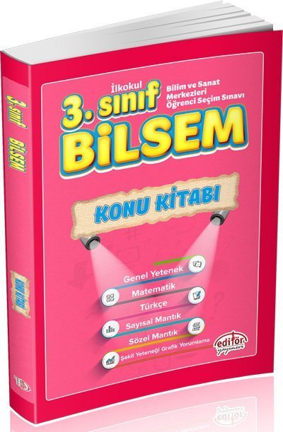 Editör 3. Sınıf BİLSEM Hazırlık Konu Kitabı Editör Yayınları