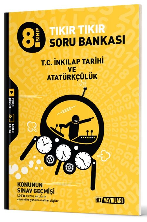 Hız Yayınları 8. Sınıf TC İnkılap Tarihi ve Atatürkçülük Tıkır Tıkır Soru Bankası Hız Yayınları