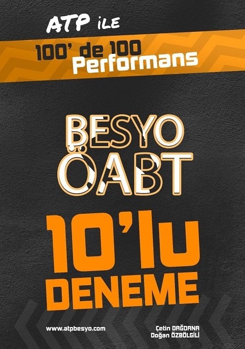 ATP BESYO 2021 ÖABT Beden Eğitimi Öğretmenliği Performans 10 Deneme - Doğan Özbölgili ATP BESYO Yayınları