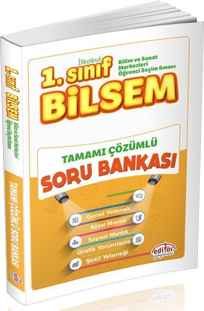 Editör 1. Sınıf BİLSEM Soru Bankası Çözümlü Editör Yayınları