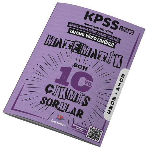 Dizgi Kitap 2024 KPSS Matematik Çıkmış Sorular Son 10 Yıl Konu Konu Çözümlü Dizgi Kitap Yayınları