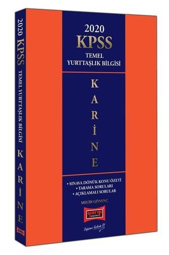 Yargı 2020 KPSS KARİNE Temel Yurttaşlık (Vatandaşlık) Bilgisi Konu Özetli Soru Bankası Yargı Yayınları