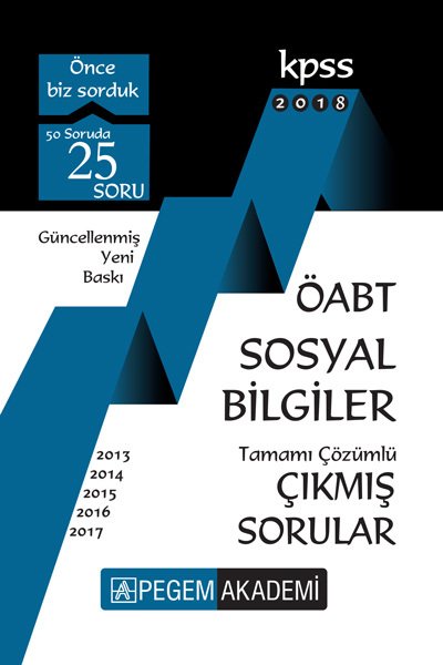 Pegem 2018 ÖABT Sosyal Bilgiler Çıkmış Sorular Çözümlü Pegem Akademi Yayınları