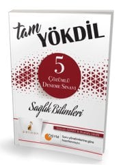 Pelikan Tam YÖKDİL Sağlık Bilimleri 5 Deneme Çözümlü Pelikan Yayınları