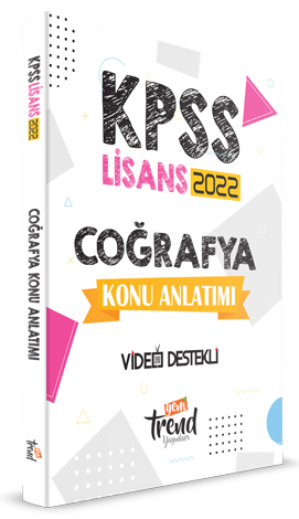 Yeni Trend 2022 KPSS Coğrafya Lisans Konu Anlatımı Video Destekli Yeni Trend Yayınları