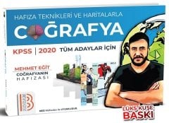 Benim Hocam 2020 KPSS Haritalar ve Hafıza Teknikleriyle Coğrafya (Lüks Kuşe) Mehmet Eğit Benim Hocam Yayınları