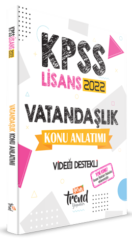 Yeni Trend 2022 KPSS Vatandaşlık Lisans Konu Anlatımı Video Destekli Yeni Trend Yayınları