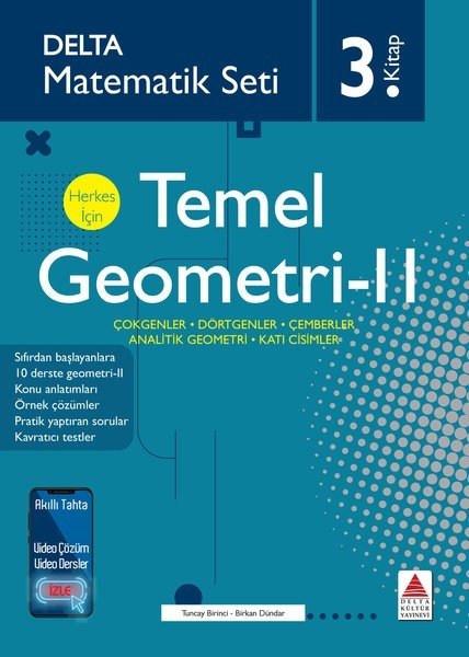 Delta Kültür Matematik Seti Temel Geometri-2 3. Kitap Delta Kültür Yayınları