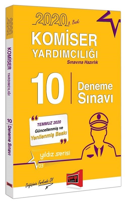 Yargı 2020 Komiser Yardımcılığı 10 Deneme Sınavı Yıldız Serisi 8. Baskı Yargı Yayınları